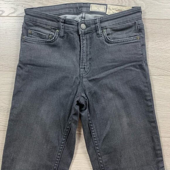 All Saints Mast Low Rise Skinny Vintage Grey Distressed Jeans - Picture 4 of 14